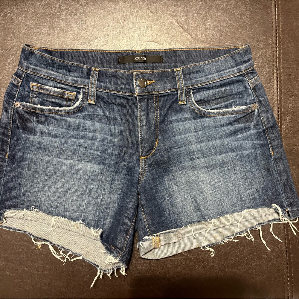Joe's Jeans Blue Jean Shorts Distressed Cut-Off